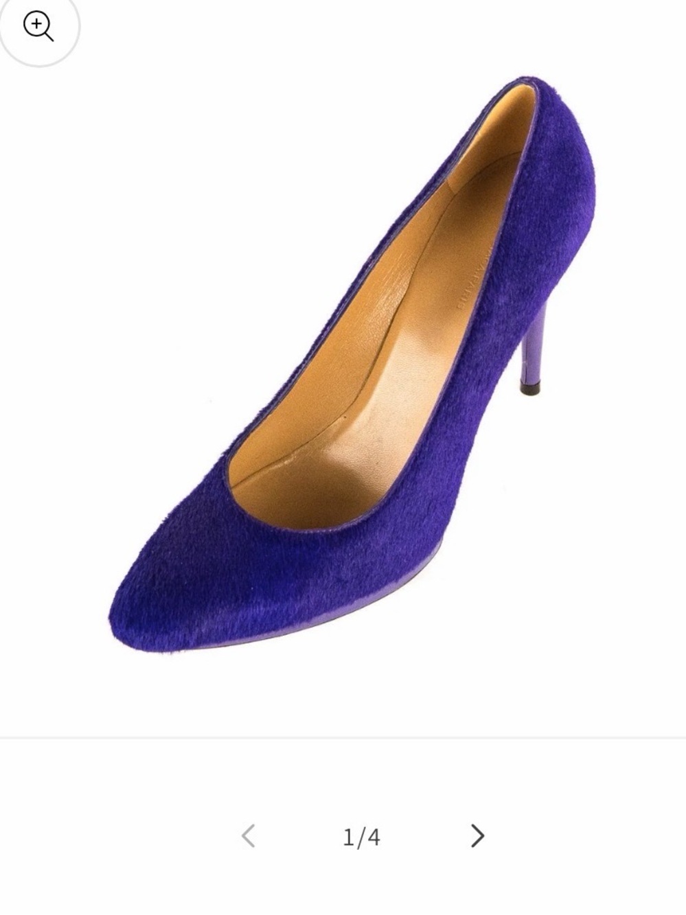 Balenciaga violet pony hair heels sz 39 stunning $795